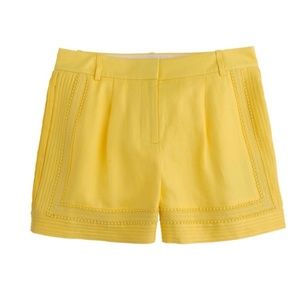 🪩 Yellow J. Crew Shorts sz 8